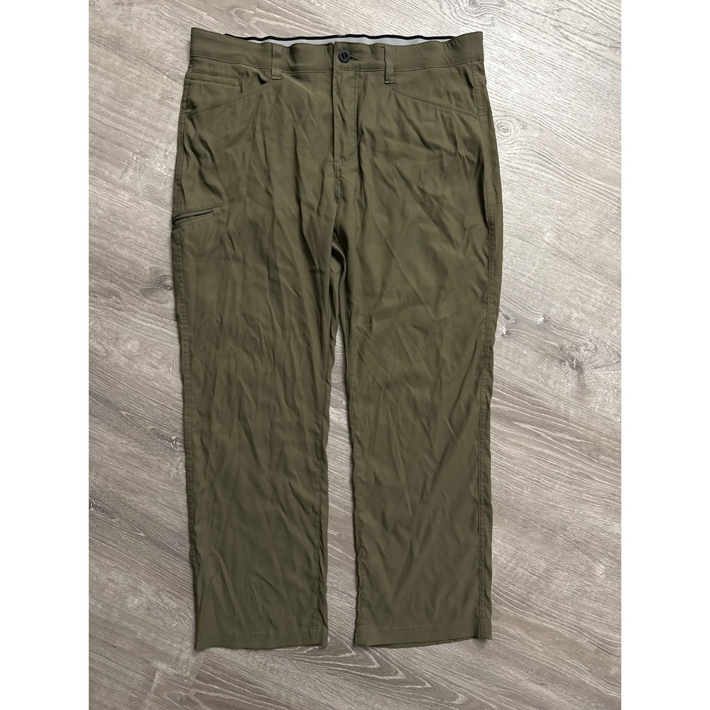 Orvis Men's Olive Green Stretch Water‎ Repellent Outdoor Pants 38x30